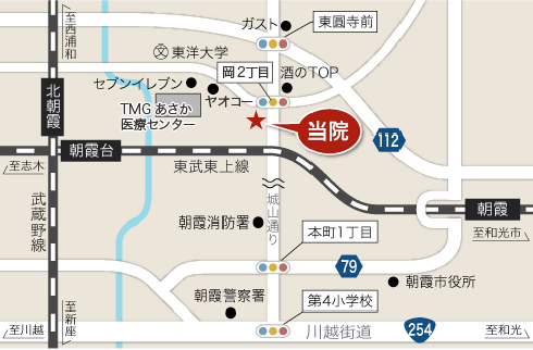 城山通りどうぶつ病院の地図